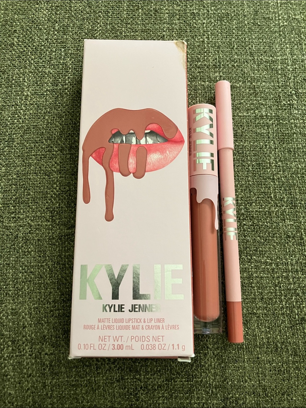 Kylie Matte Liquid Lipstick & Lip Liner - Warm Nude Brown